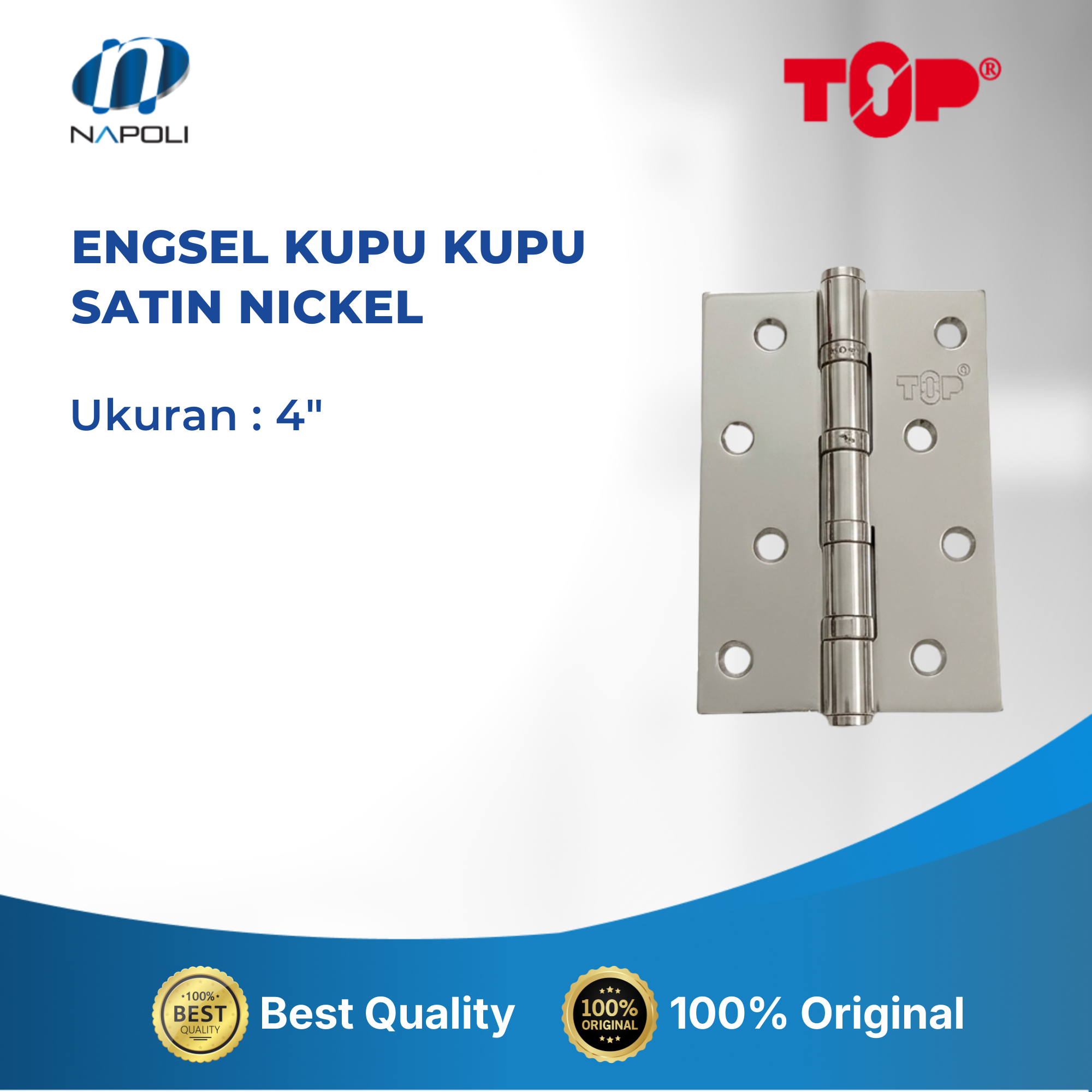 ENGSEL KUPU - KUPU SATIN NICKEL 3" 4" 5" - Image 3