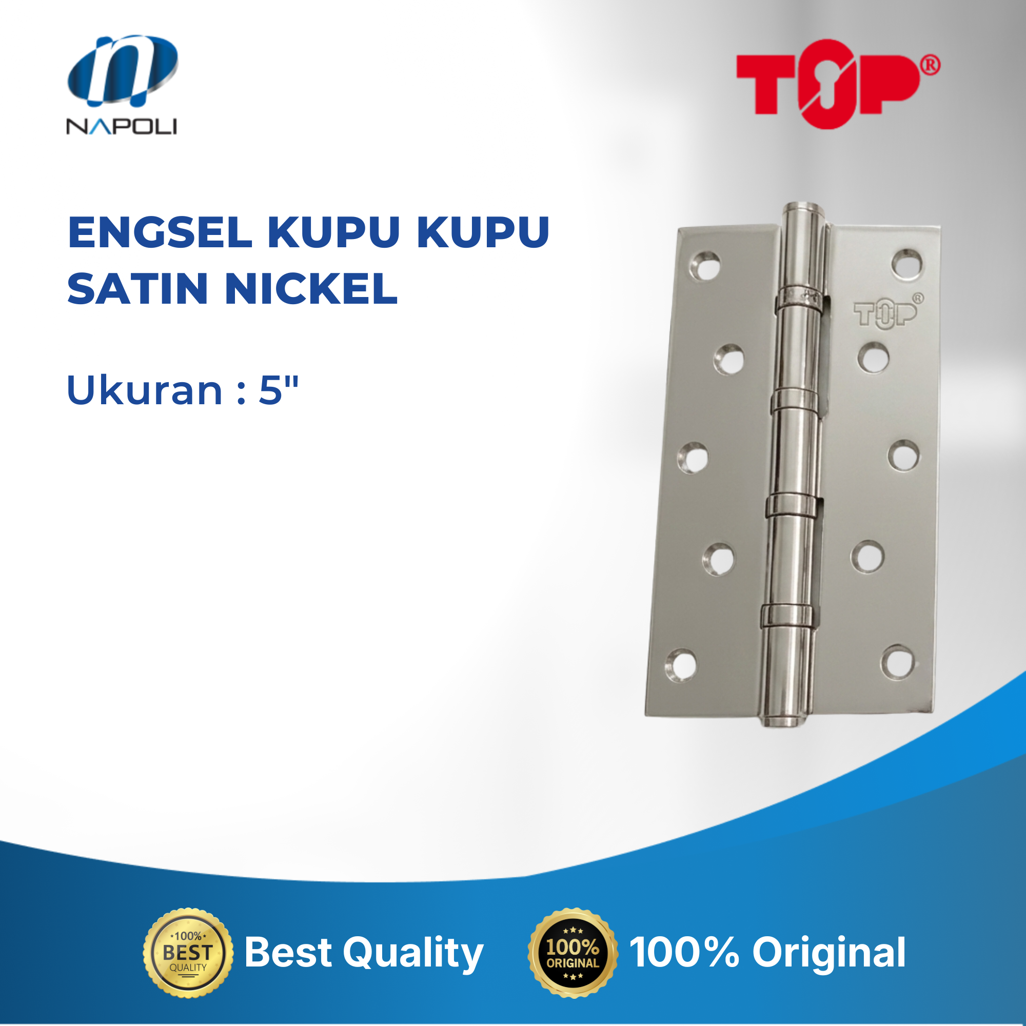 ENGSEL KUPU - KUPU SATIN NICKEL 3" 4" 5" - Image 4
