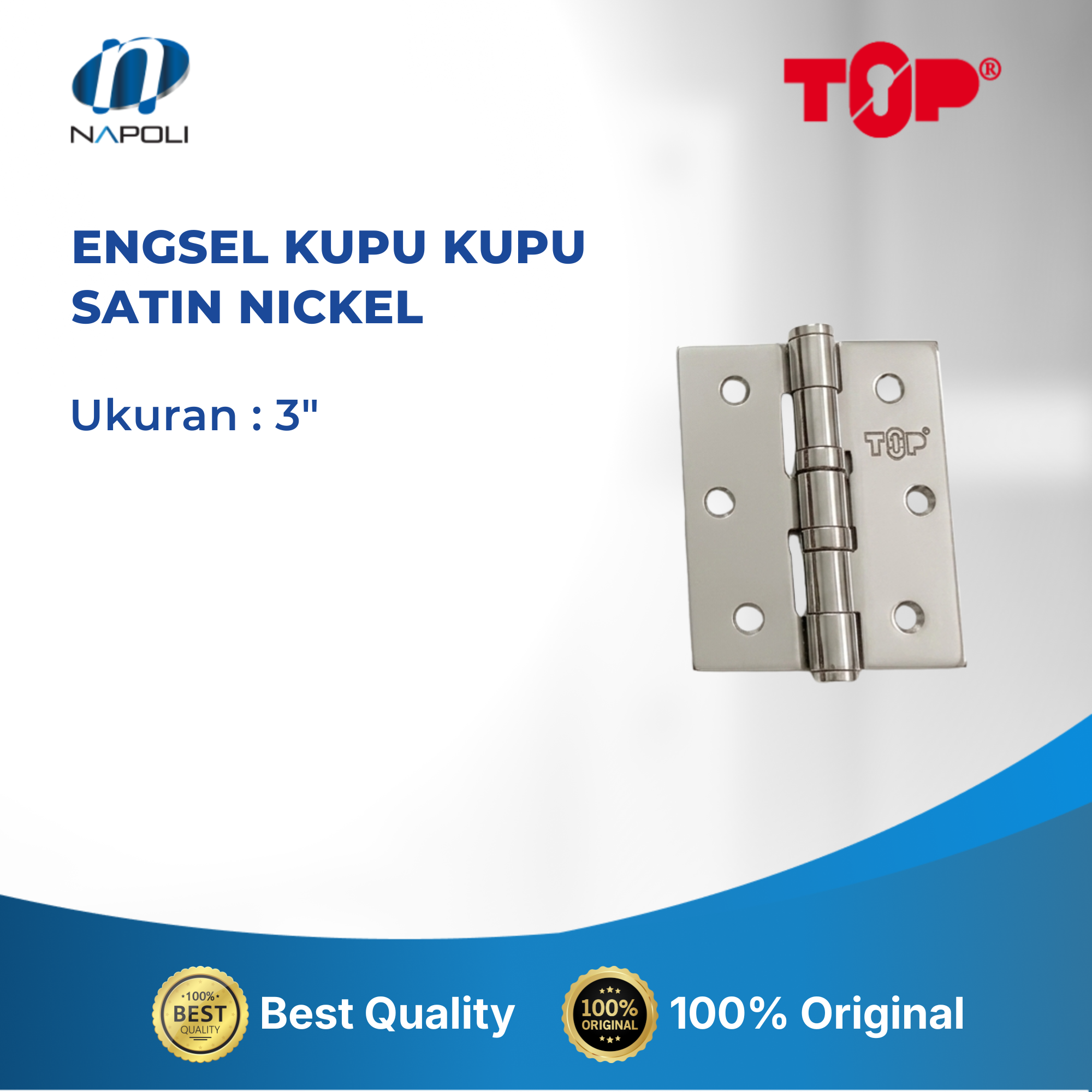 ENGSEL KUPU - KUPU SATIN NICKEL 3" 4" 5" - Image 2