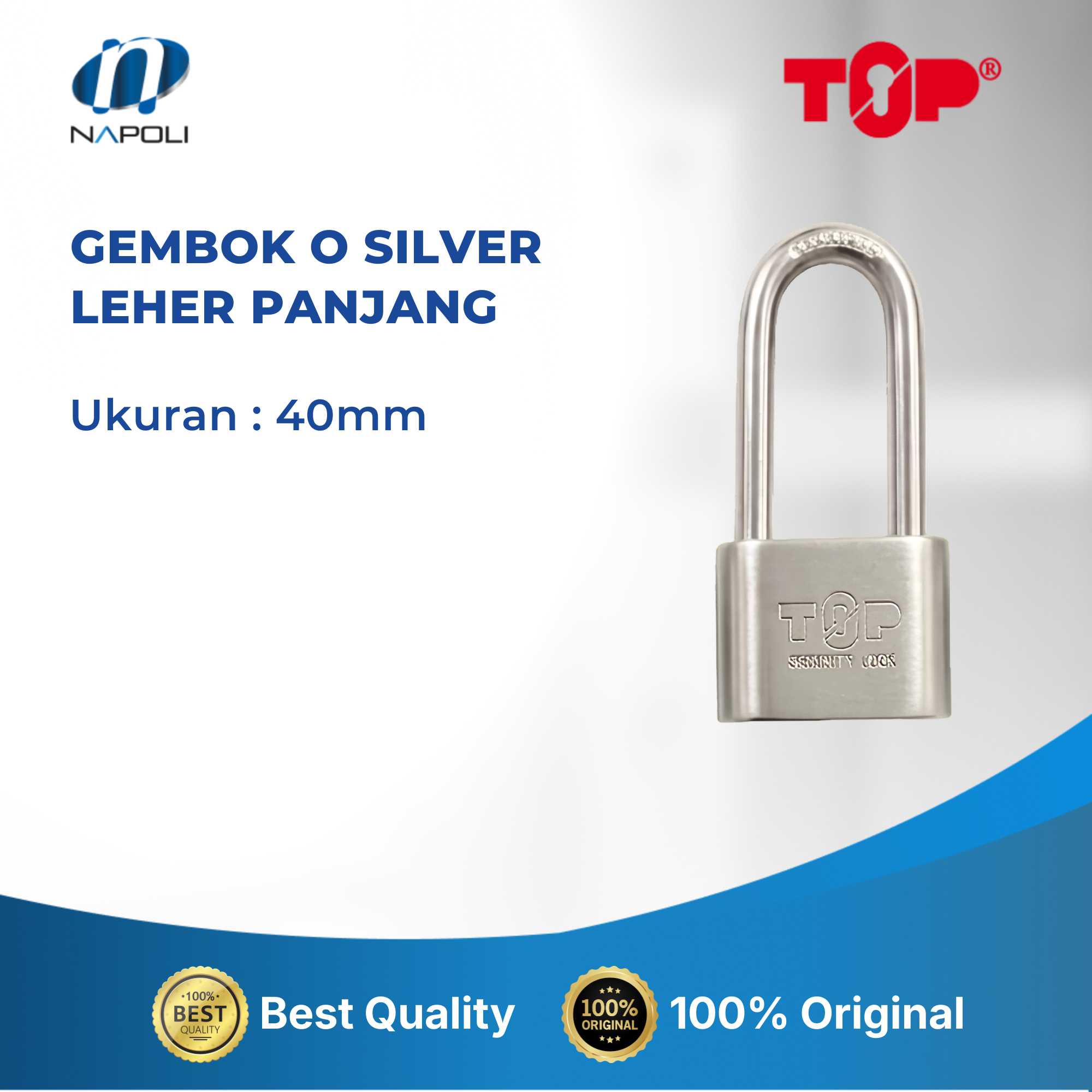 GEMBOK O SILVER LEHER PANJANG - Image 3