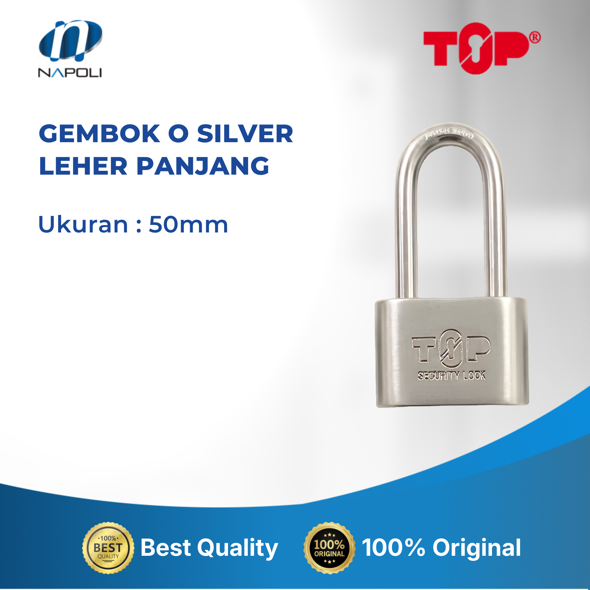 GEMBOK O SILVER LEHER PANJANG - Image 4
