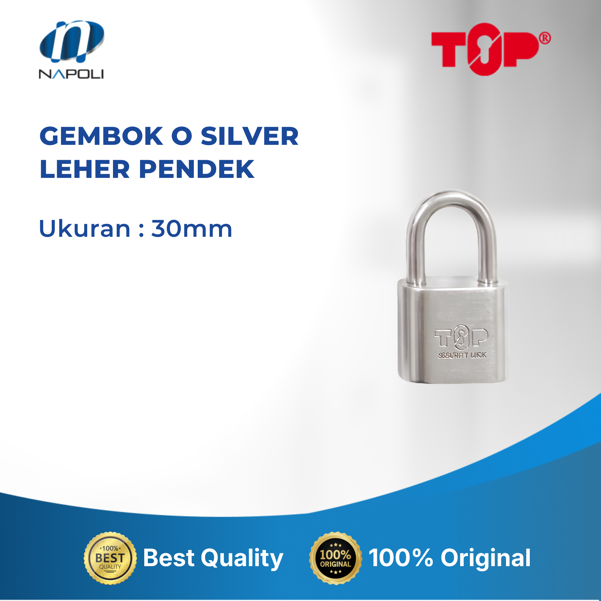 GEMBOK O SILVER LEHER PENDEK - Image 2