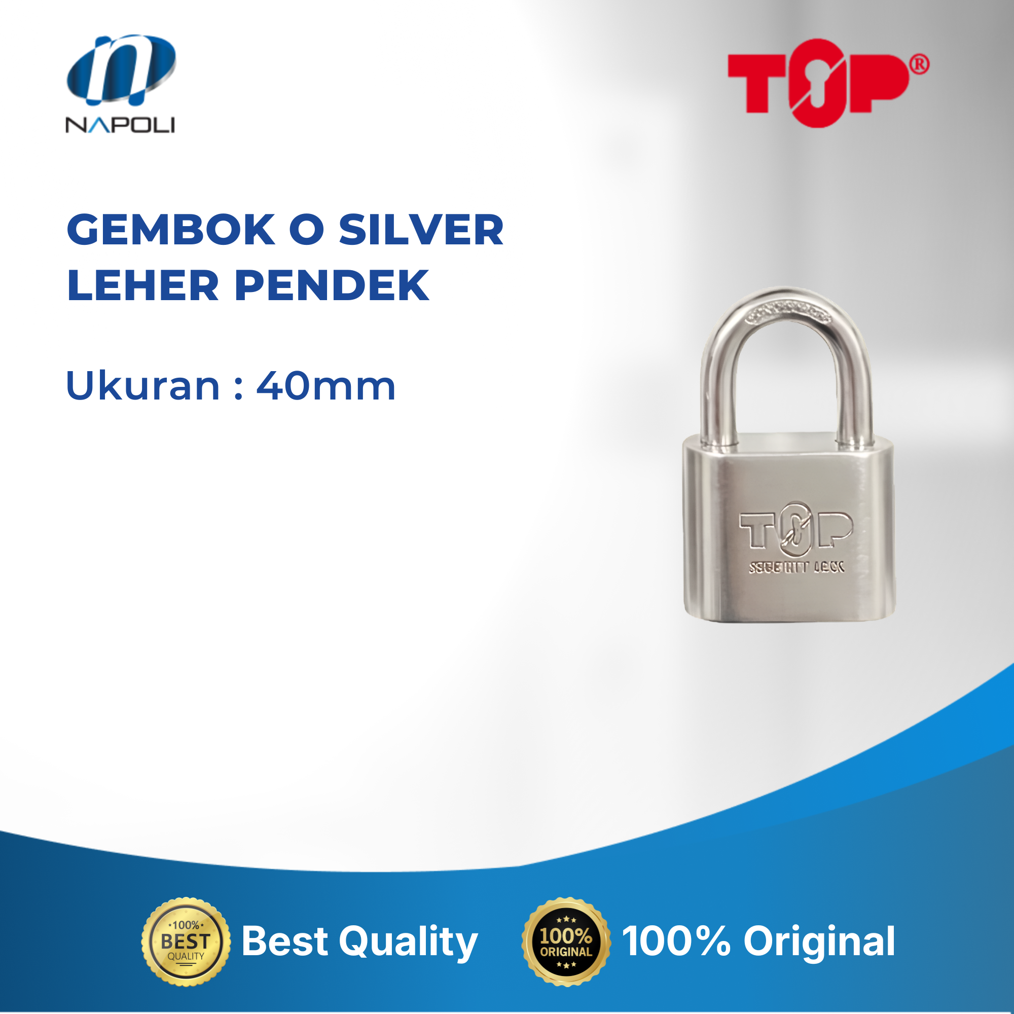 GEMBOK O SILVER LEHER PENDEK - Image 3