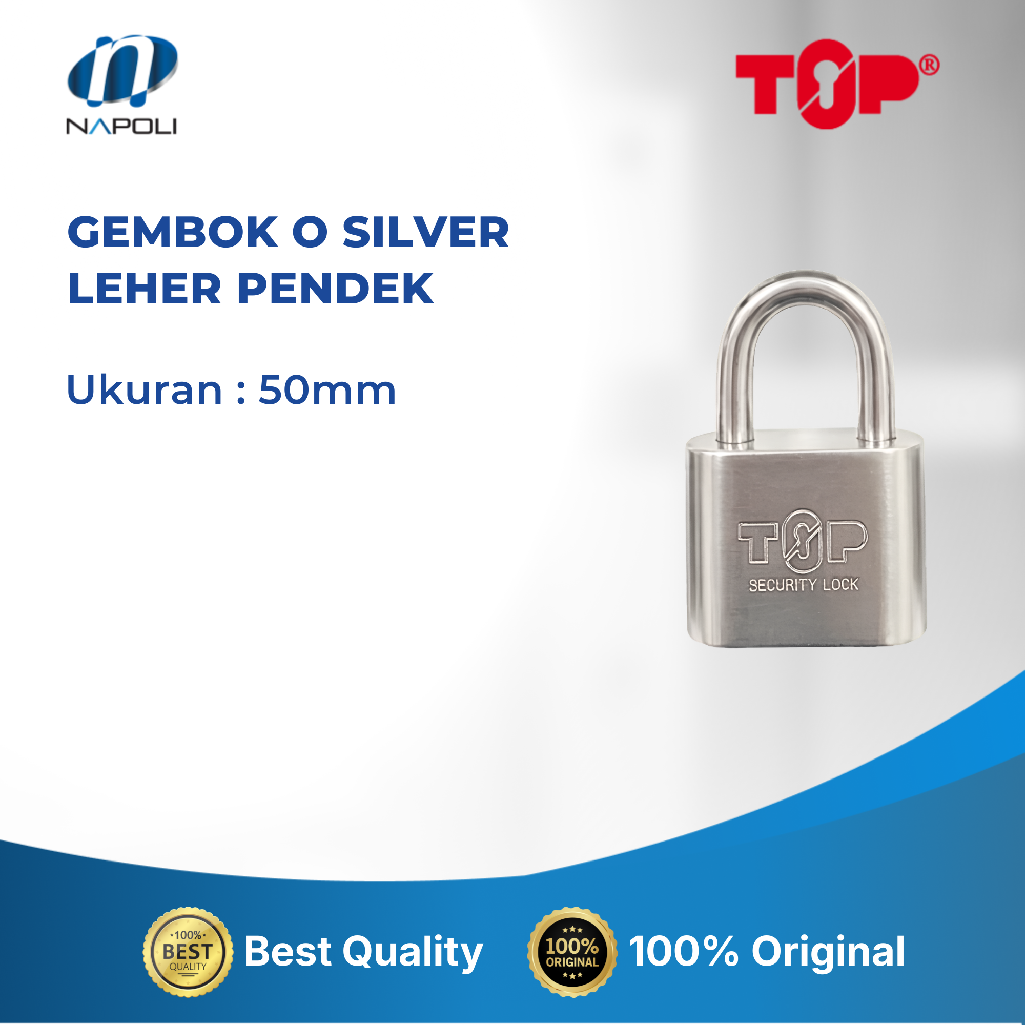 GEMBOK O SILVER LEHER PENDEK - Image 4