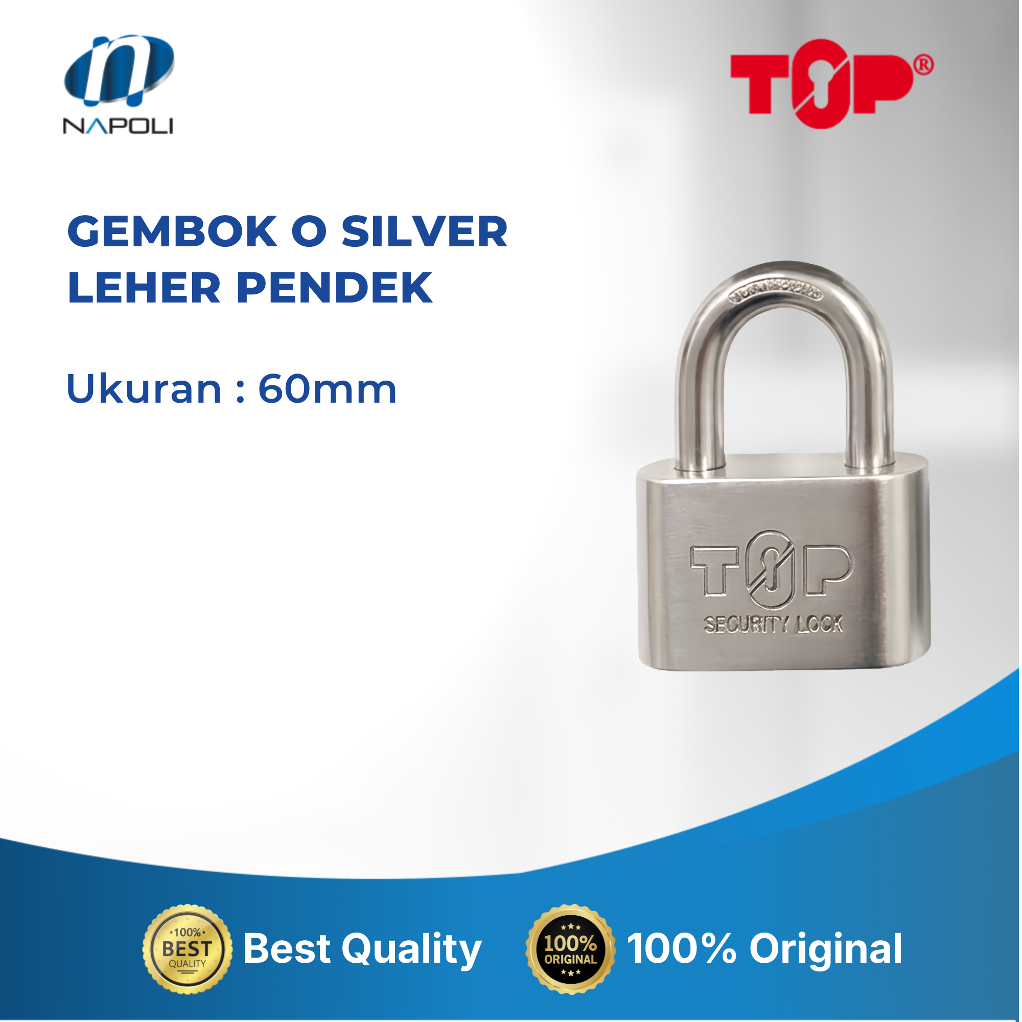 GEMBOK O SILVER LEHER PENDEK - Image 5