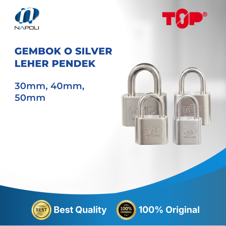 GEMBOK O SILVER LEHER PENDEK