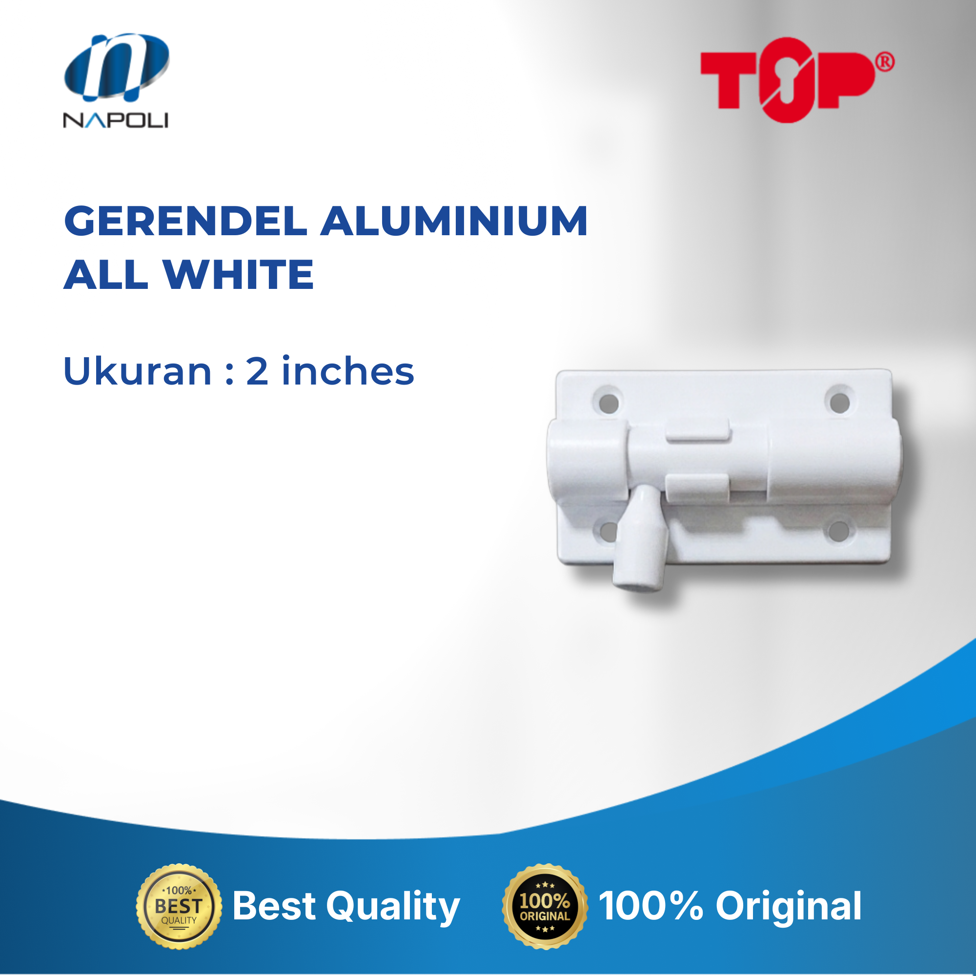 GERENDEL ALUMINIUM WHITE, COKLAT, PUTIH CHROME - Image 2