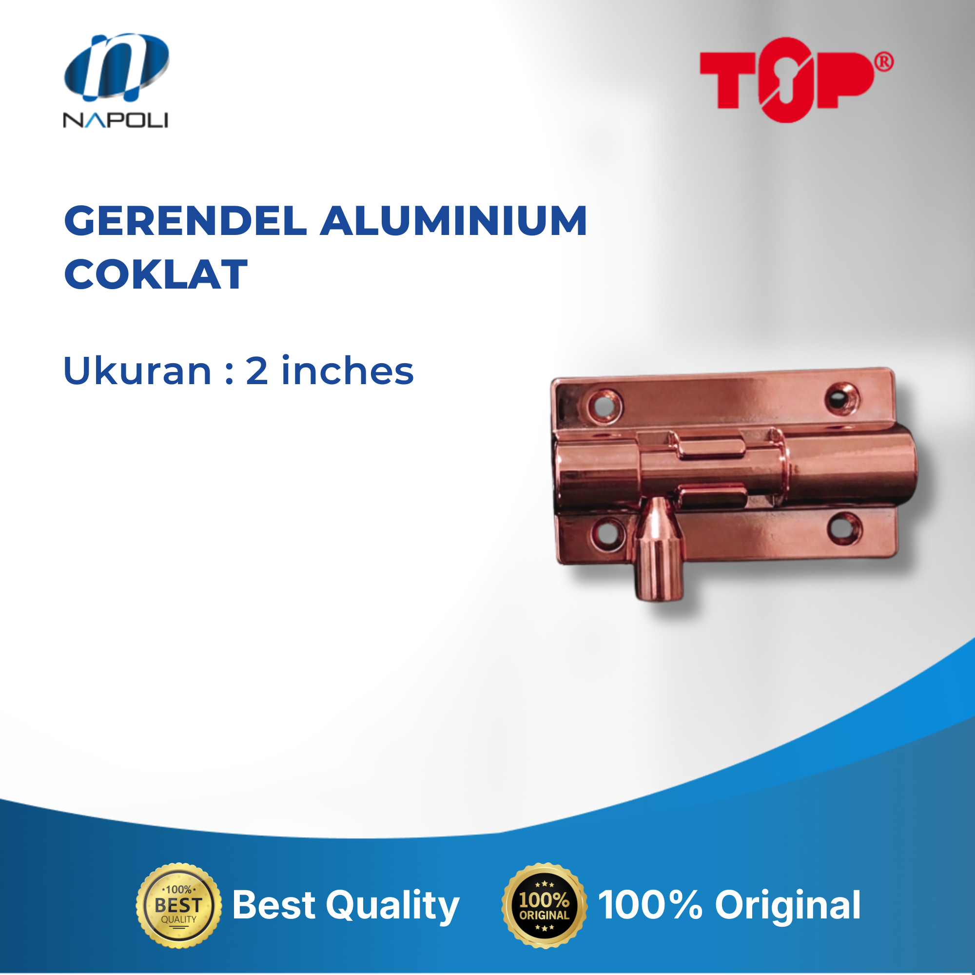 GERENDEL ALUMINIUM WHITE, COKLAT, PUTIH CHROME - Image 4